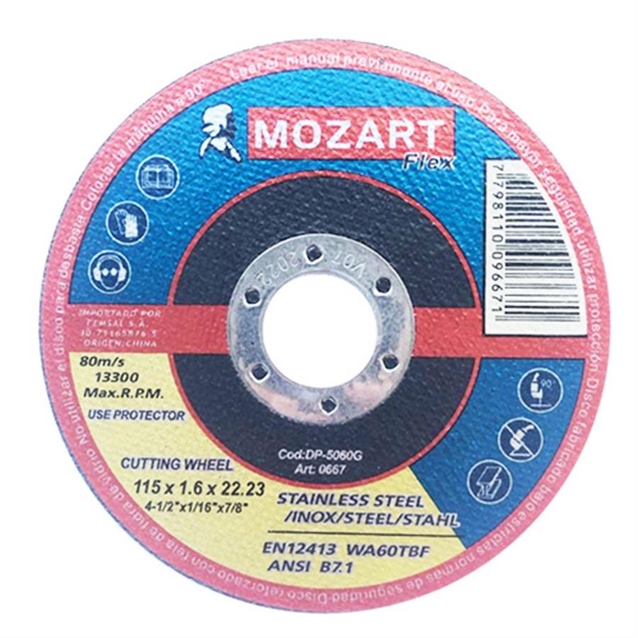 DISCO CORTE METAL Ø115X1.6MM PLANO OXIDO