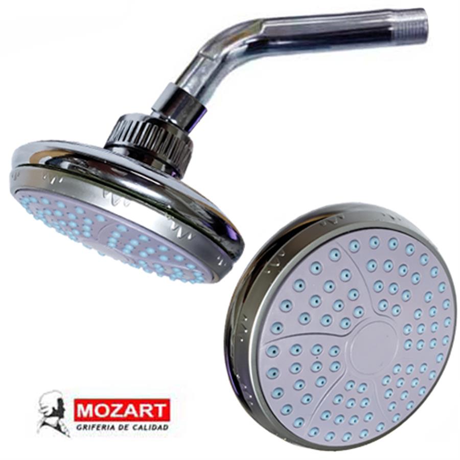 DUCHA REDONDA ALTA GRIS BLISTER C/BRAZO Y ROCIADOR